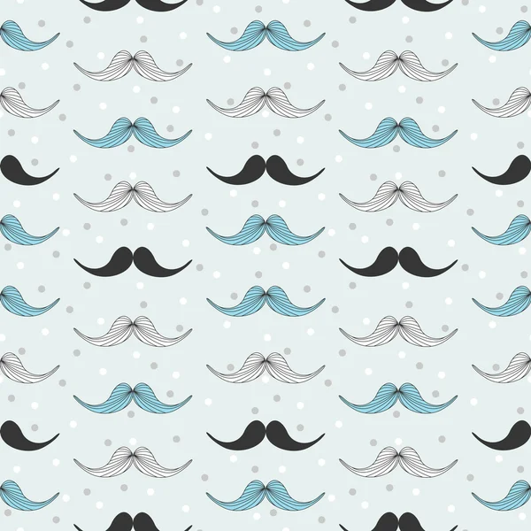 Padrão de bigode estilo retro — Fotografia de Stock