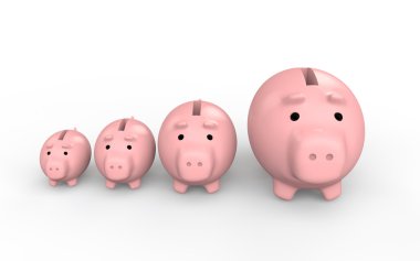 3D domuzcuk bankalar boyutunu artırma