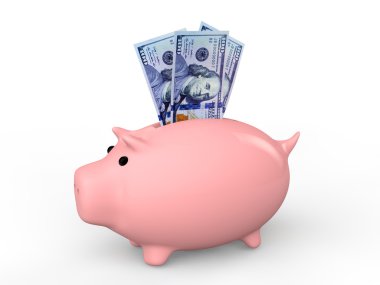kumbara ile 3D Doları notlar