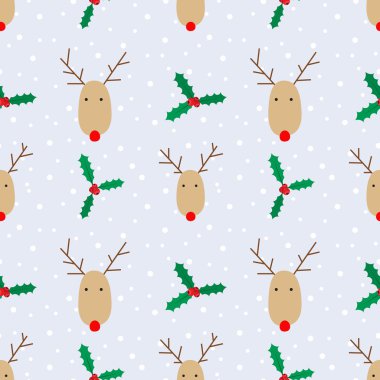 Noel reindeer ve çilek