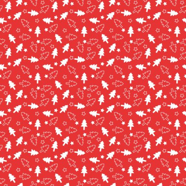 Kırmızı ve beyaz Noel desen