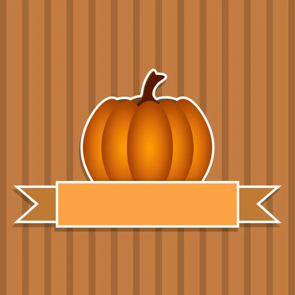 Calabaza diseño de acción de gracias — Vector de stock