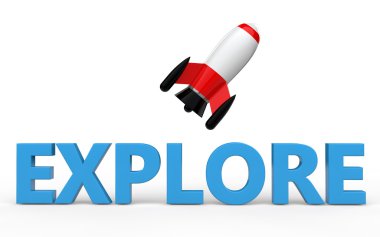 word ile 3D roket keşfetmek