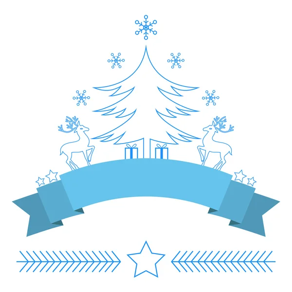 Conception décorative de Noël — Image vectorielle