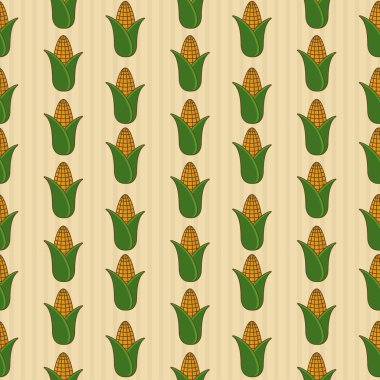 Vintage tarzı mısır seamless modeli