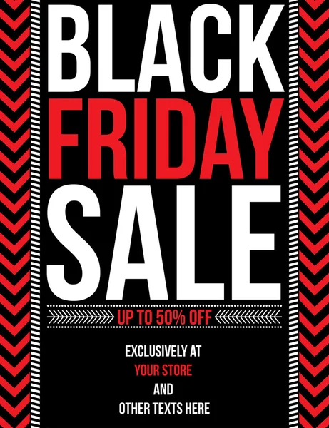 Black Friday sale banner — Stock Vector