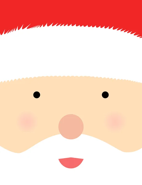 Papai Noel rosto cartaz — Vetor de Stock