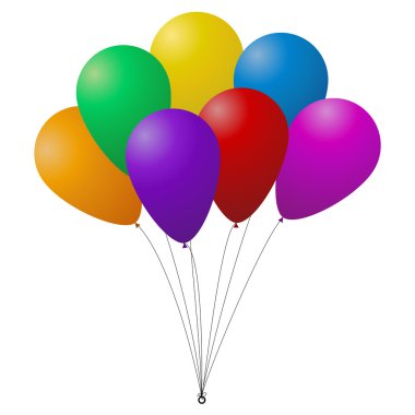 renkli balonlar demet