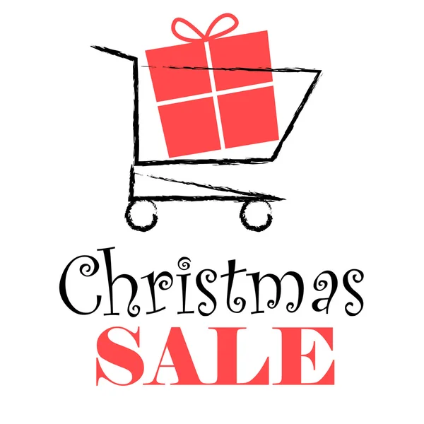 Christmas sale banner design — Stock Vector