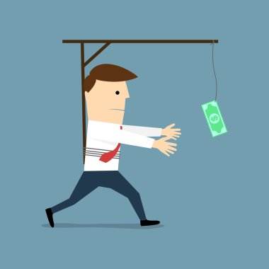 Para peşinde koşan adam