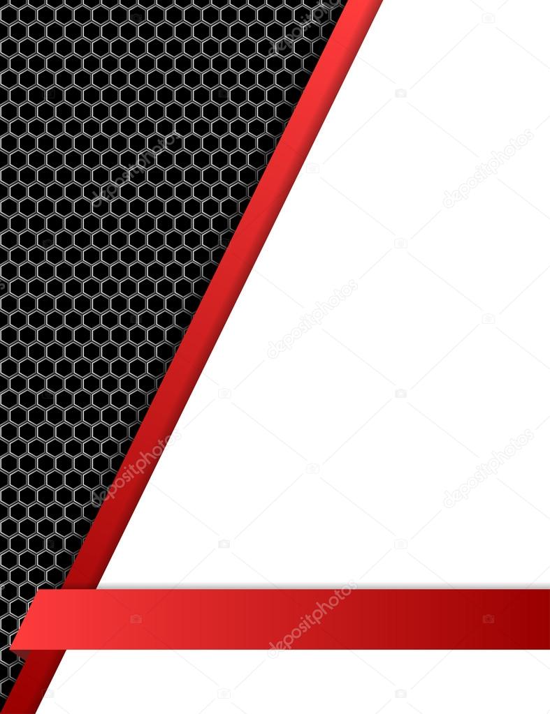 Metal mesh and red lines background