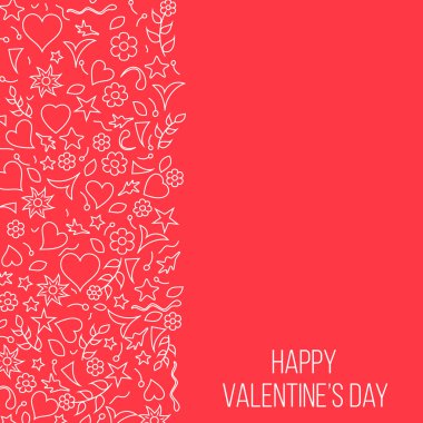 Doodle Sanat Sevgililer günü kartı