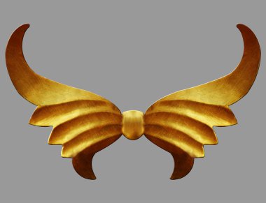 Süs malzemeleri, klasik altın çiçekli tasarımlar.