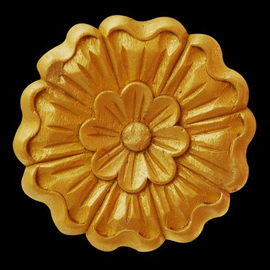 Süs malzemeleri, klasik altın çiçekli tasarımlar.