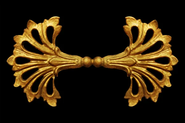 装飾要素、ヴィンテージゴールドの花のデザイン — ストック写真