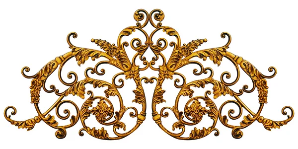 Elementy ornament, złoty rama kwiatowe — Zdjęcie stockowe
