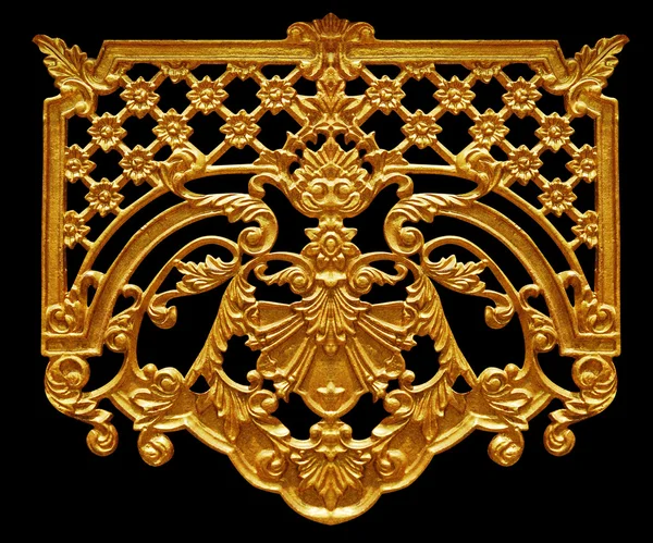 Elementos de ornamento, desenhos florais de ouro vintage — Fotografia de Stock