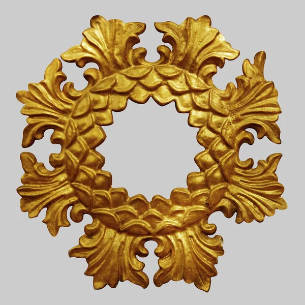 Ornamentelemente, Vintage-Gold-Blumenmuster — Stockfoto