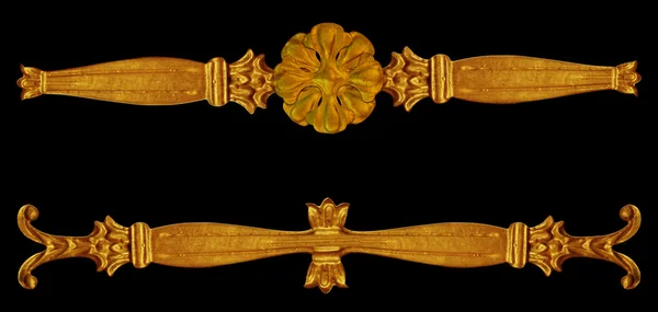 Dísz-arany lemezelt vintage virág, viktoriánus stílusban — Stock Fotó