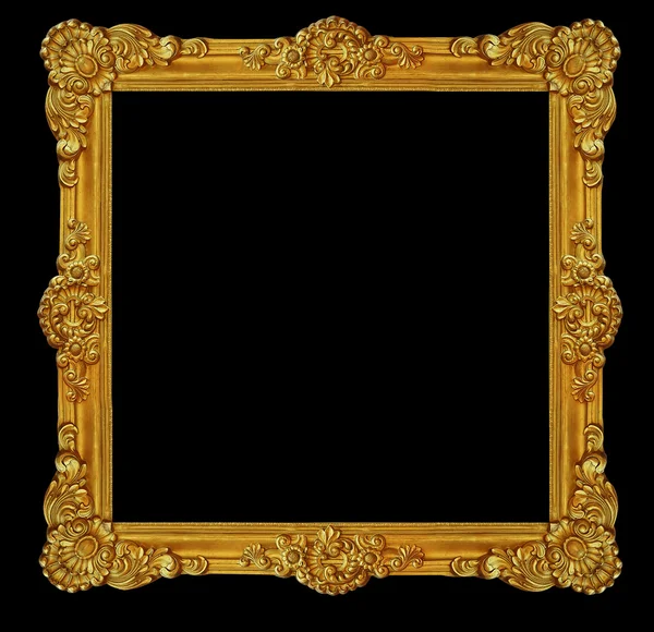 Sieraad frame van goud vergulde vintage bloemen, Victoriaanse stijl — Stockfoto