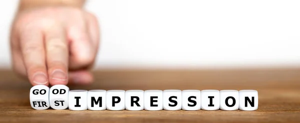 Dice Form Expression Good First Impression — Stock Photo, Image