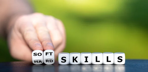 Hard skills versus soft skills. Dice form the expressions \