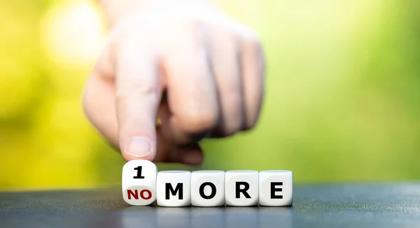 Hand Turns Dice Changes Expression More More — Stock Photo, Image