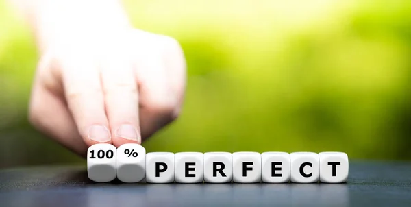 Dados Formam Expressão 100 Perfeito — Fotografia de Stock