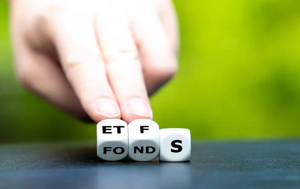 Fundusze Inwestycyjne Typu Etf Fundusze Wspólnego Inwestowania Kości Tworzą Niemieckie — Zdjęcie stockowe