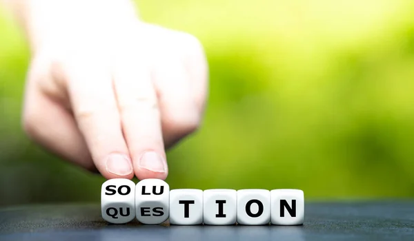 Main Tourne Les Dés Change Mot Question Solution — Photo