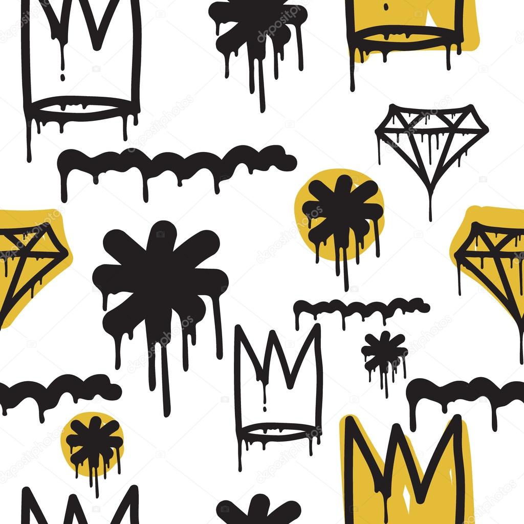 Graffiti seamless pattern