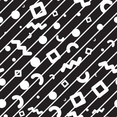 Dikişsiz desen geometrik şekiller