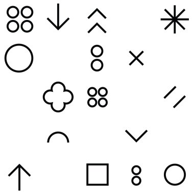 Dikişsiz desen geometrik şekiller