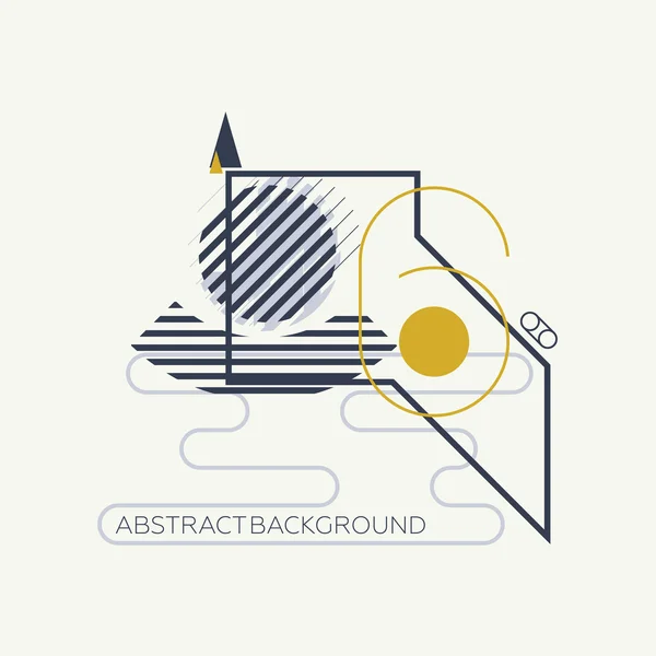 Elementos geométricos de diseño abstracto — Vector de stock