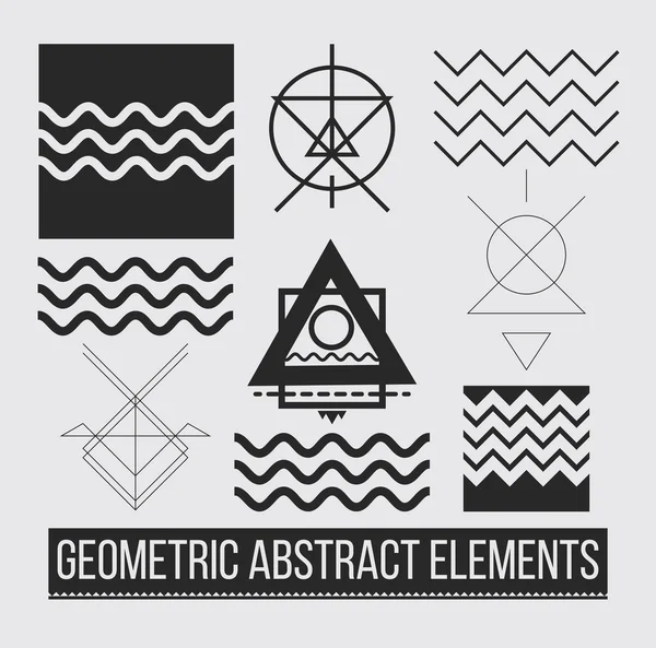 Geometrisch abstrakte Gestaltungselemente — Stockvektor