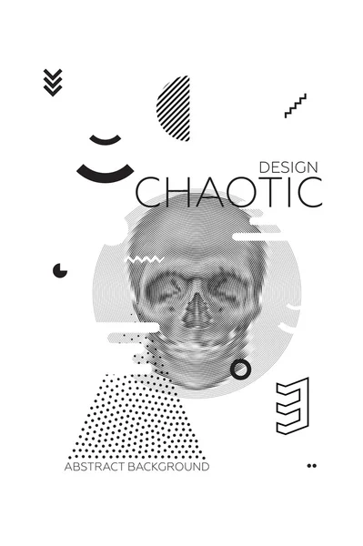 Хаотична абстрактним фоном — стоковий вектор