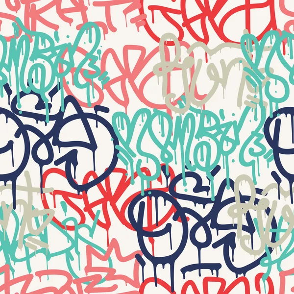 Graffiti fond motif sans couture — Image vectorielle