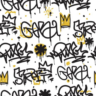 grafiti seamless modeli