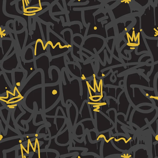 Graffiti seamless pattern — Stock Vector