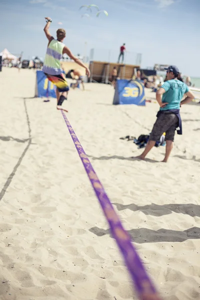 Ucrânia Festival Z-games, agosto de 2015. Odessa, Zatoka. Esquerda — Fotografia de Stock