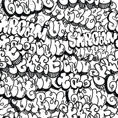 Graffiti arka plan seamless modeli