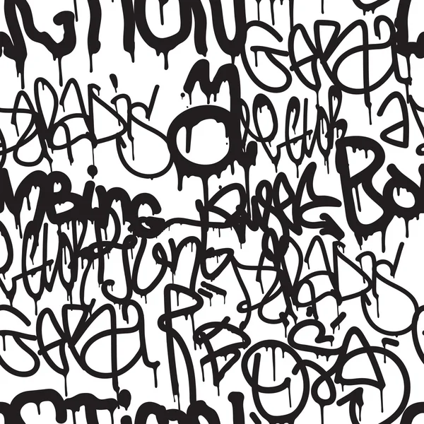 Graffiti sömlös bakgrundsmönster — Stock vektor