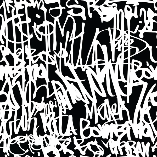 Graffiti fond motif sans couture — Image vectorielle