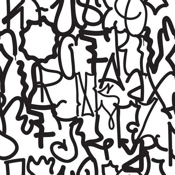 Mode Graffiti Hand Zeichnung Textur — Stockvektor