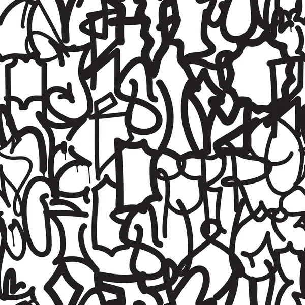 Textura de dibujo a mano de graffiti de moda — Vector de stock