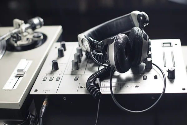 DJ Mixer close up — стоковое фото