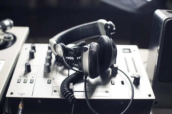 DJ mixer close up — Stock Photo, Image