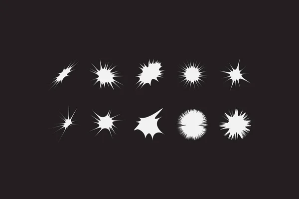 Conjunto de formas universales de estrella vectorial básica — Archivo Imágenes Vectoriales