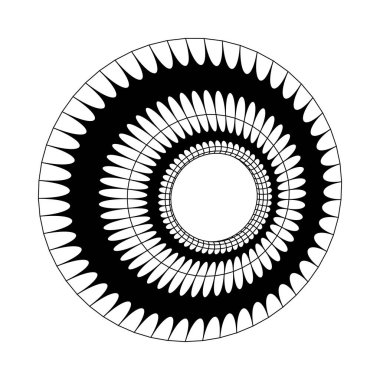 Garip Vektör Şekilleri Koleksiyonu. Geometrik şekiller, bozulma.