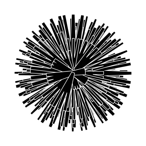 白い背景に隔離された奇妙なベクトル形状 幾何学的な図は ロゴのウェブページのための完璧なフィットソーシャルメディアTシャツSfシーンポストカード — ストックベクタ